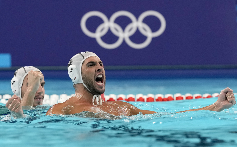 巴黎奥运会丨水球——男子小组赛:希腊胜意大利