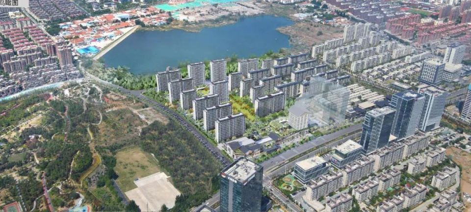 城阳滨湖国际二期规划披露,拟建15栋小高层