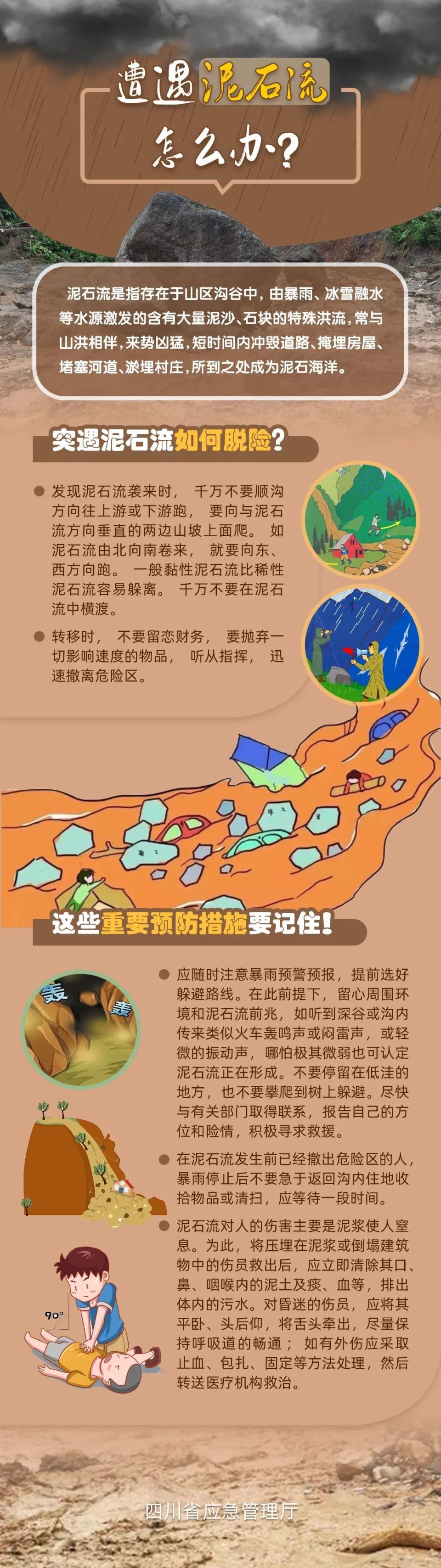 泥石流的危害图片