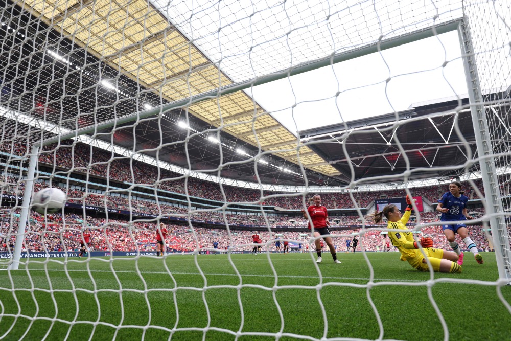 体育足球英格兰女子足总杯切尔西队夺冠