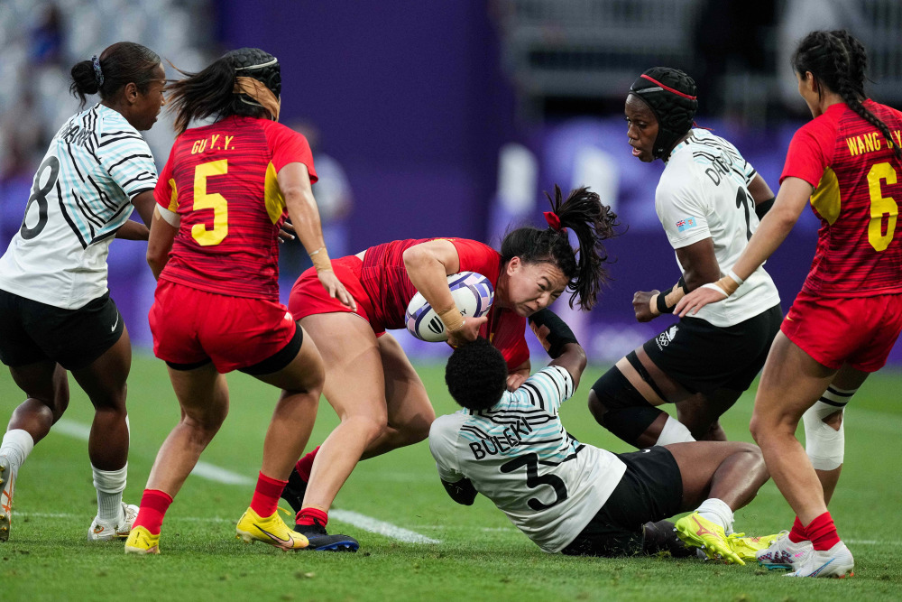 巴黎奥运会丨女子七人制橄榄球:中国队胜斐济队