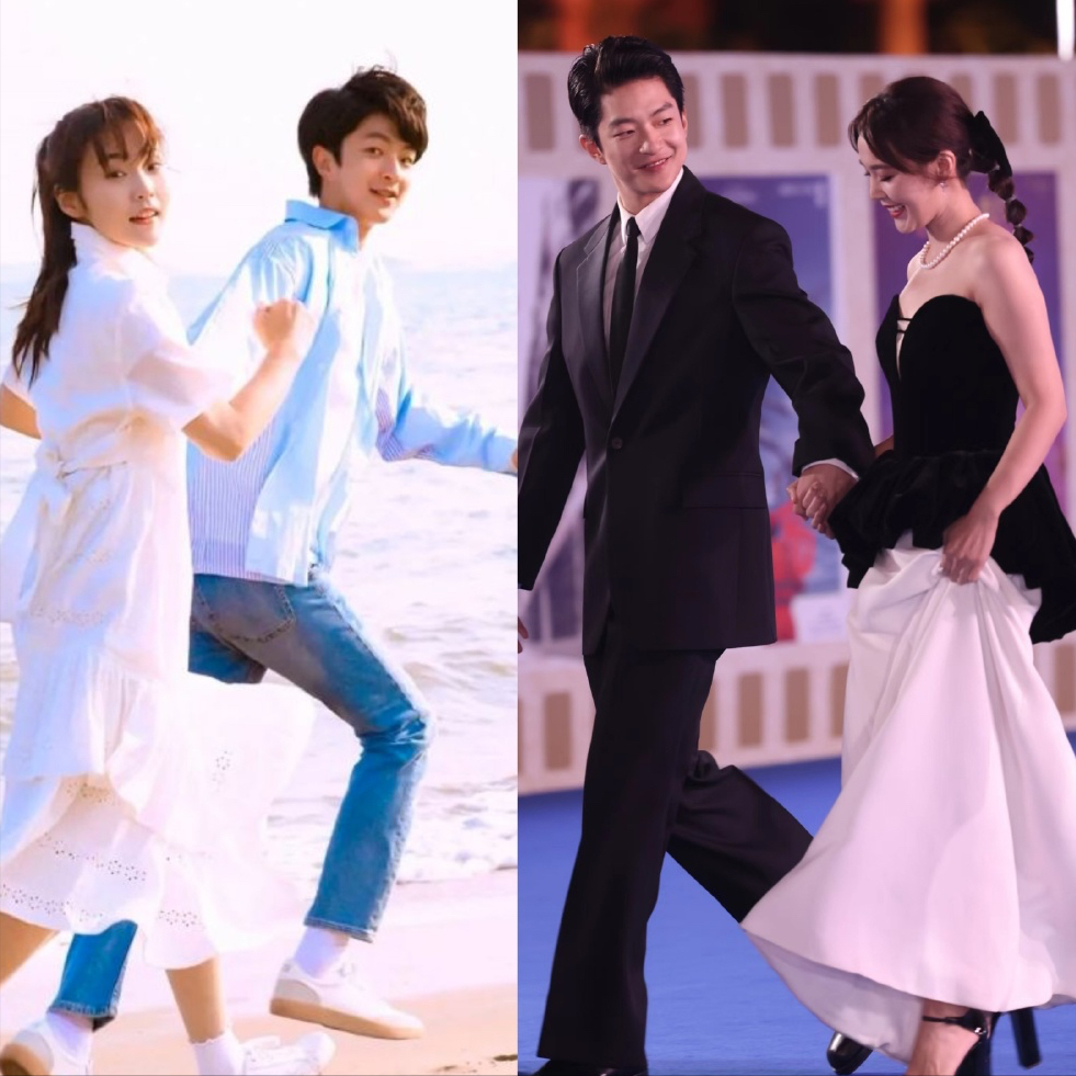 屈楚萧张佳宁把红毯走成了婚礼答谢宴,全程牵手连吴京都在起哄_腾讯