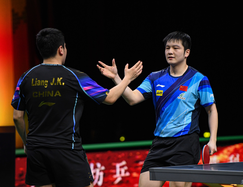 (体育)乒乓球——世乒赛:樊振东胜梁靖昆晋级男单决赛_腾讯新闻