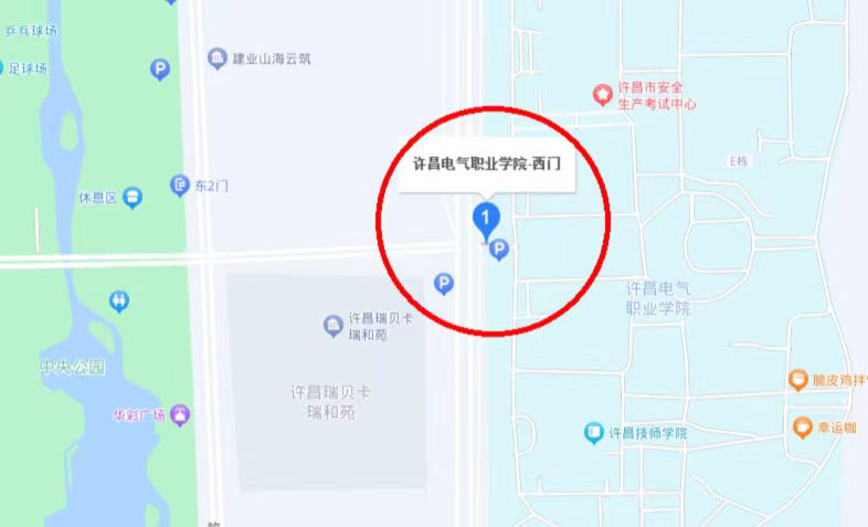 许昌学院地图位置图片