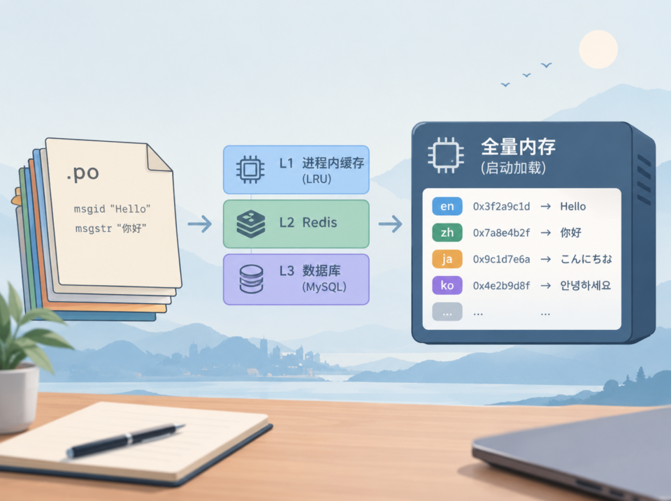 i18n 国际化多语言网站架构演进：从 po 文件到全量内存