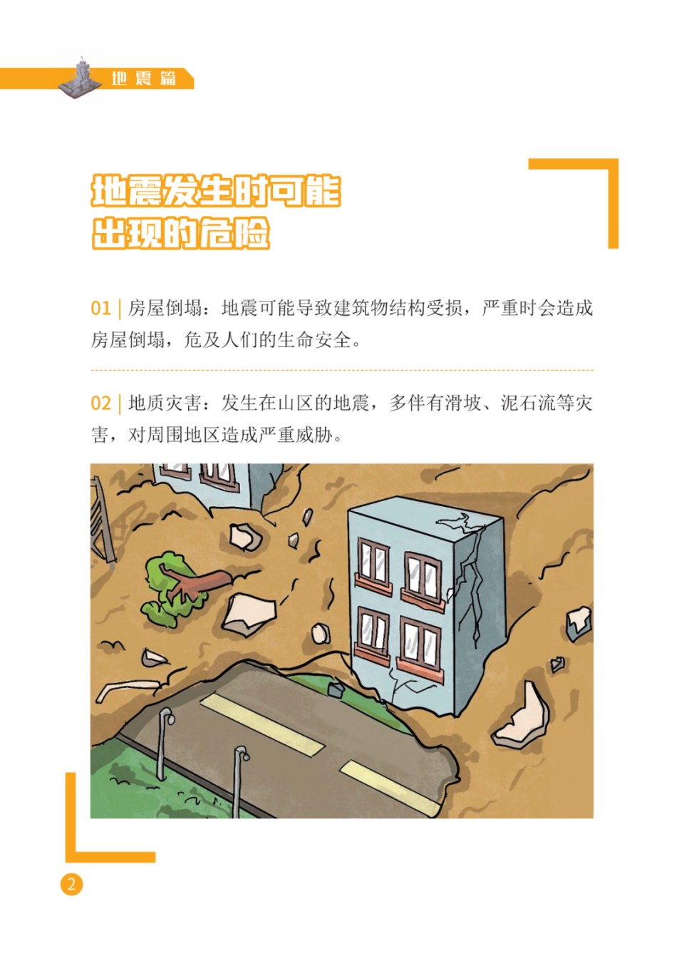 灾害来临怎么办 | 宣传册【一】地震篇