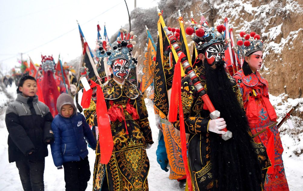 新华全媒 丨陇州社火,黄土地上的艺术盛宴_腾讯新闻