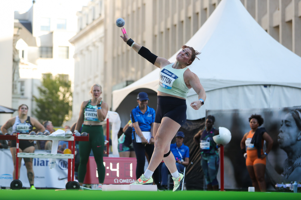 田径钻石联赛布鲁塞尔站女子铅球赛况