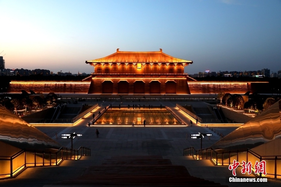 西安丹凤门夜景如画