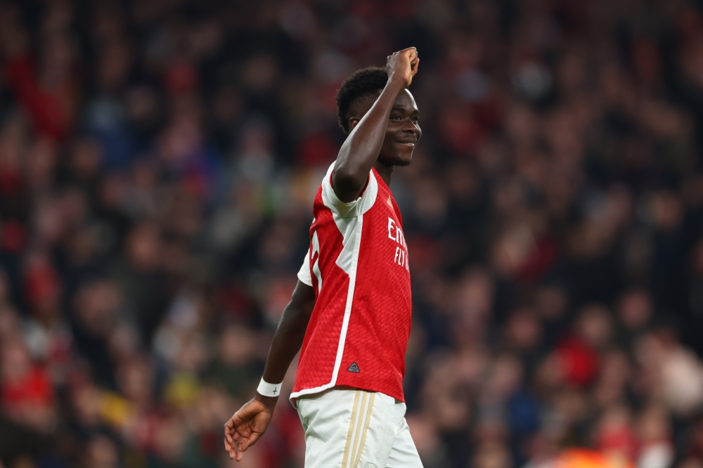 直播吧5月3日讯 据whoscored统计,阿森纳前锋萨卡是本赛季五大联赛