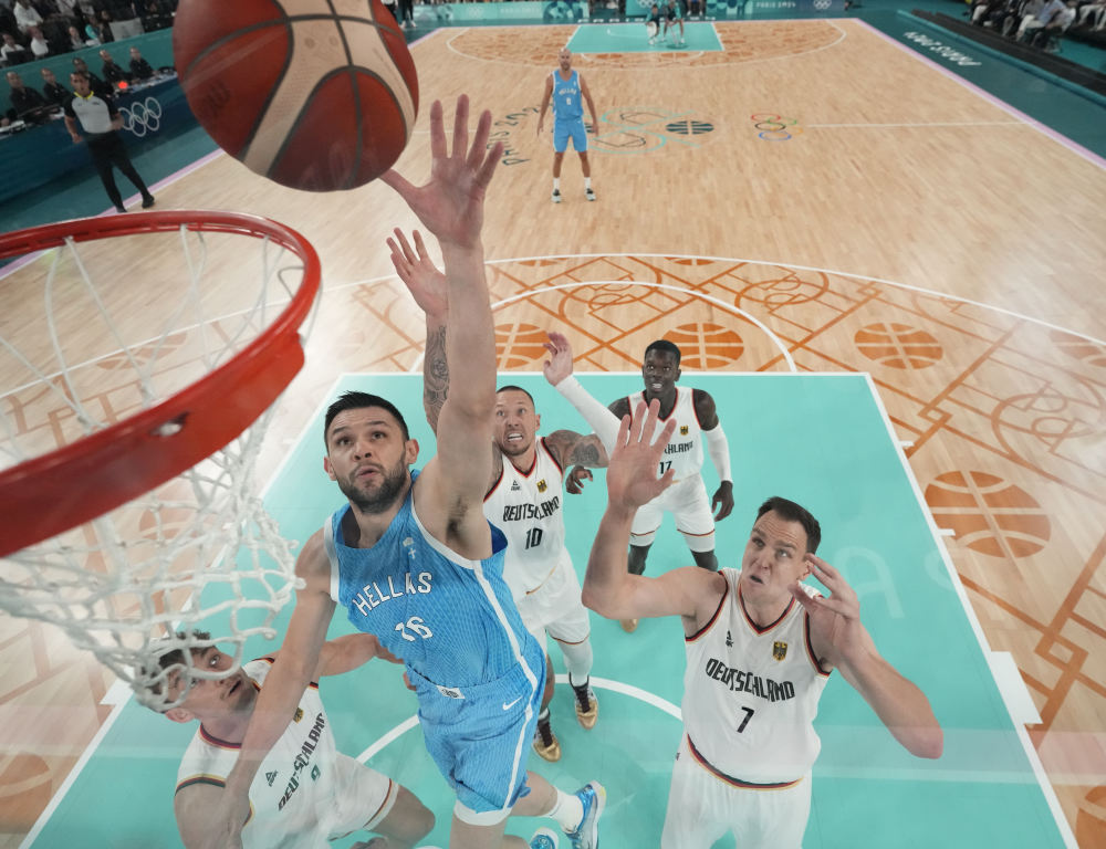 巴黎奥运会|篮球——男子四分之一决赛:德国队胜希腊队(2)