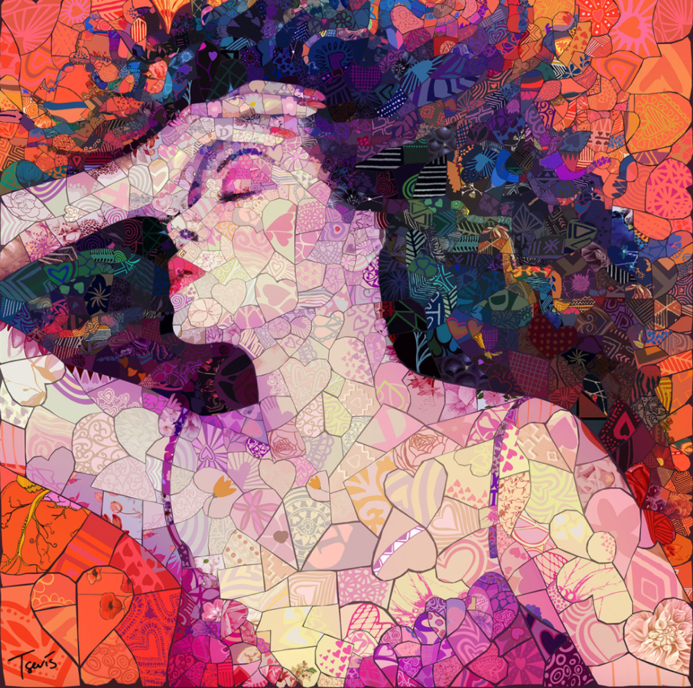 拼接镶嵌出来时尚插画我都看傻了