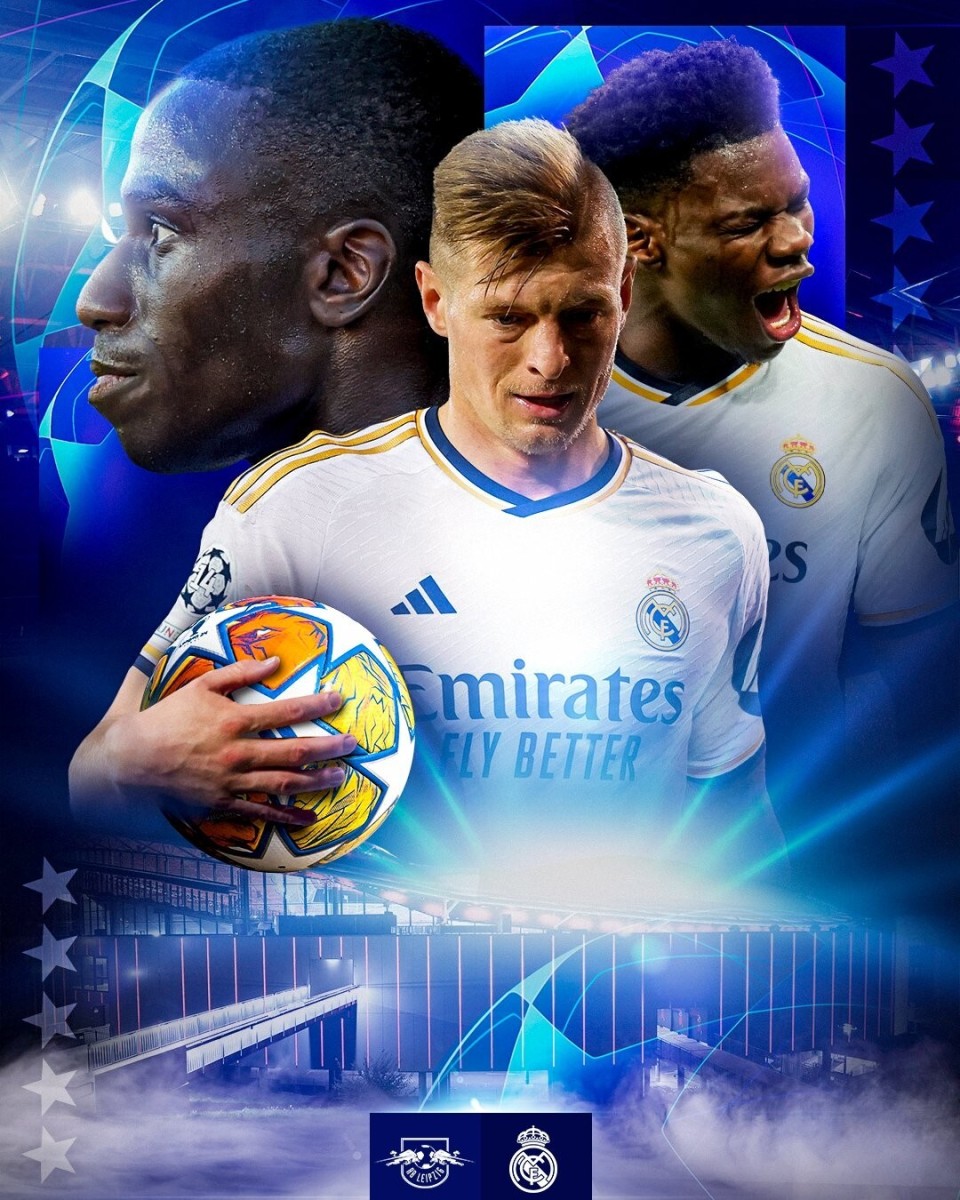 欧冠战火重燃皇马发布客战莱比锡海报克罗斯领衔出镜