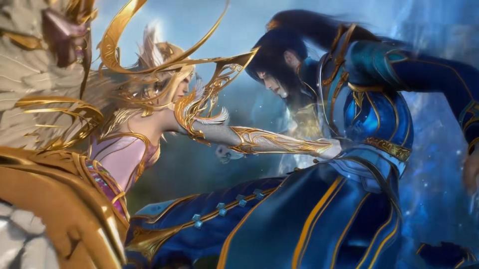 斗罗千仞雪释放神级魂环连炸3个红环也没用唐三被打爆