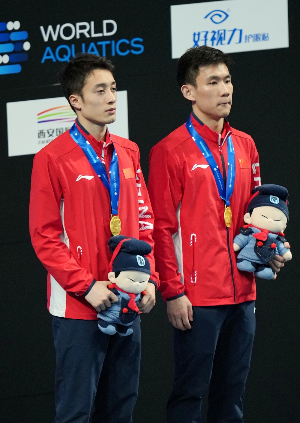 (体育)跳水—世界杯西安站男子双人10米台:练俊杰/杨昊夺冠_腾讯