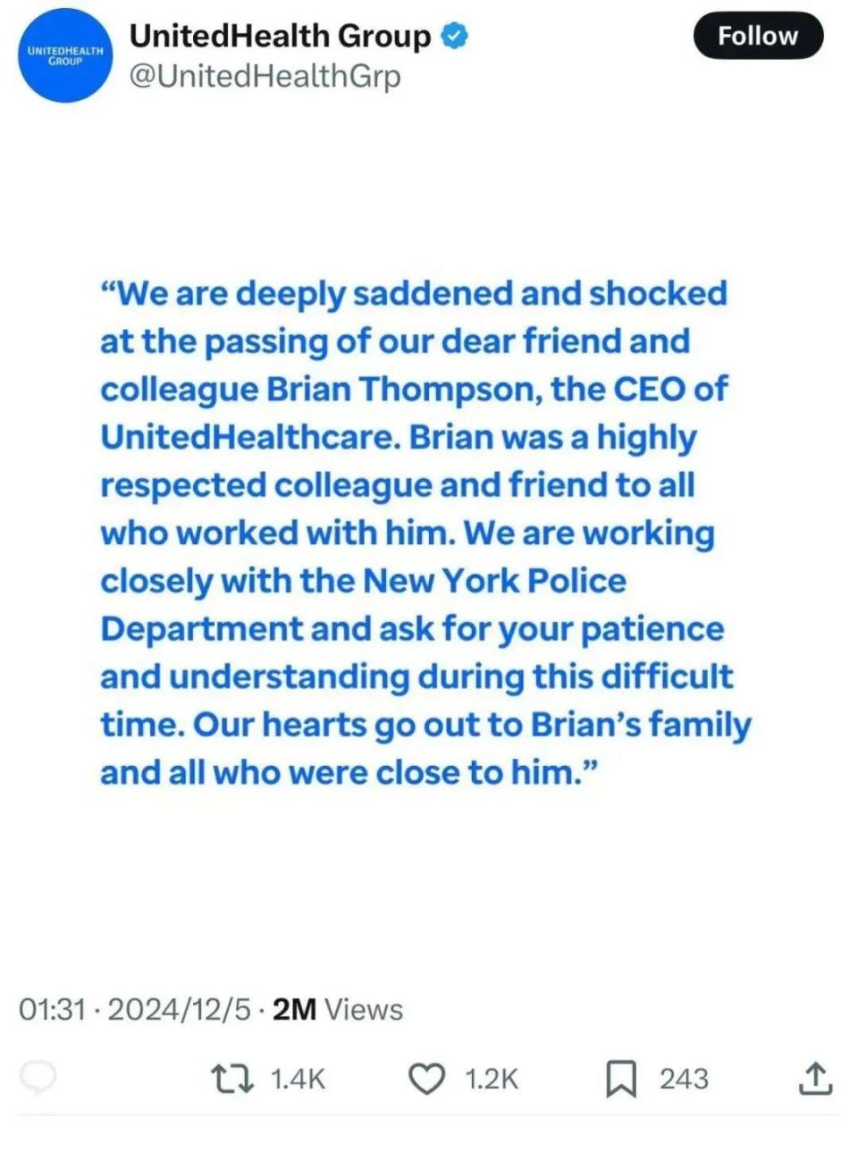 为什么枪杀保险巨头CEO的凶手否认有罪，却仍受到美国人狂热追捧？-腾讯新闻