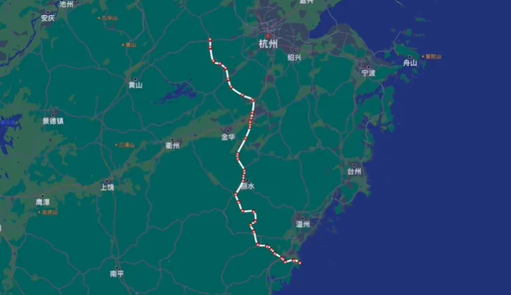 s219省道临安至苍南公路沿途城镇有:杭州市临安於潜,潜川;桐庐分水