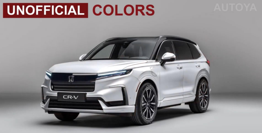 2025款"本田crv"定妆照曝光,恢复5座,首次配竖向触摸屏