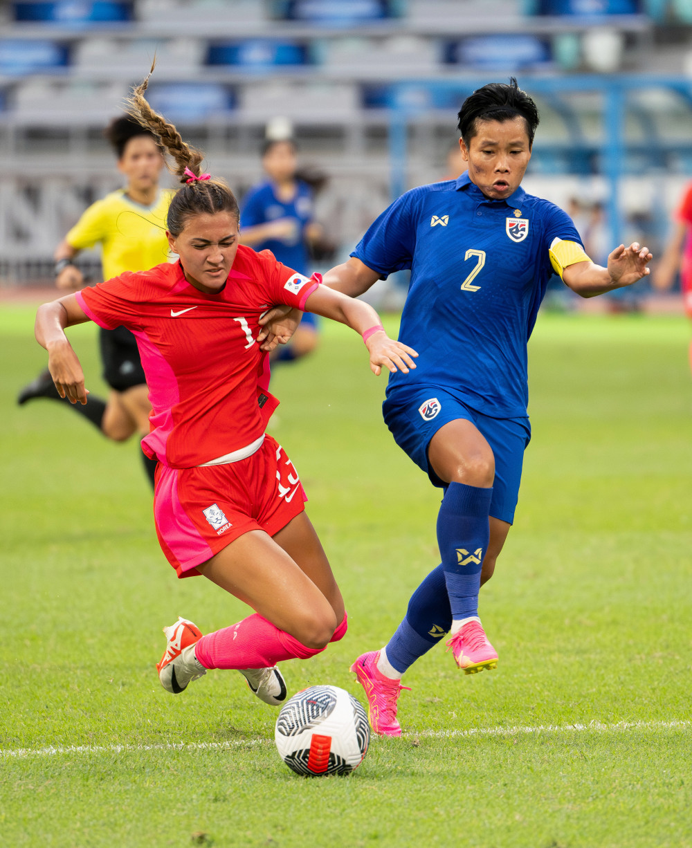 足球——巴黎奥运会女足亚洲区预选赛:韩国队胜泰国队-腾讯新闻