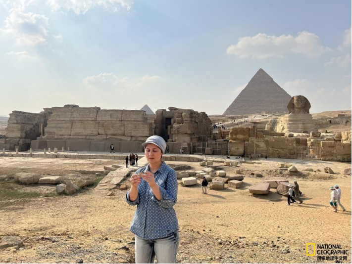 地貌学家埃曼·戈奈姆研究了位于吉萨金字搭和狮身人面像前方的尼罗河