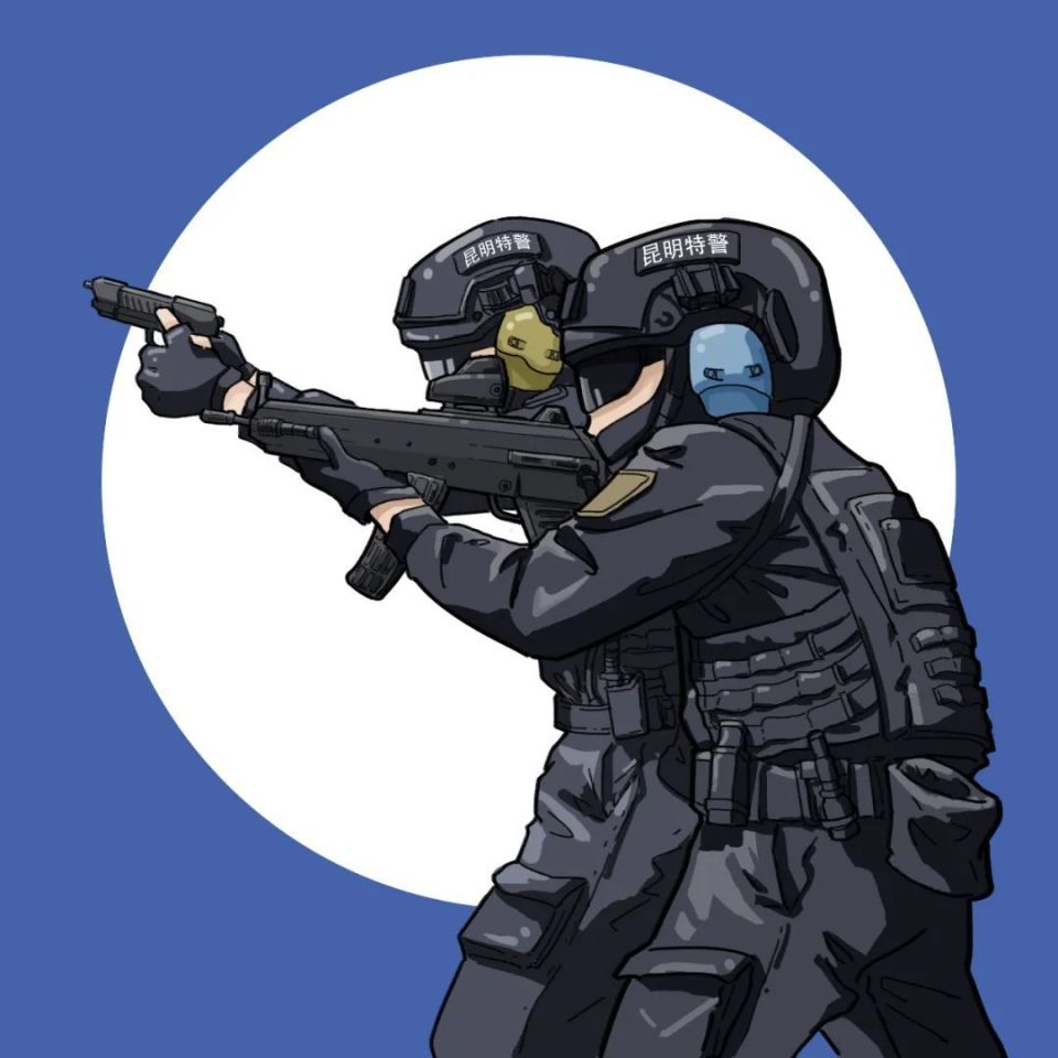 头像涵盖多个警种守护童年 精彩无限萌萌哒画风与"警察蓝"安全感碰撞