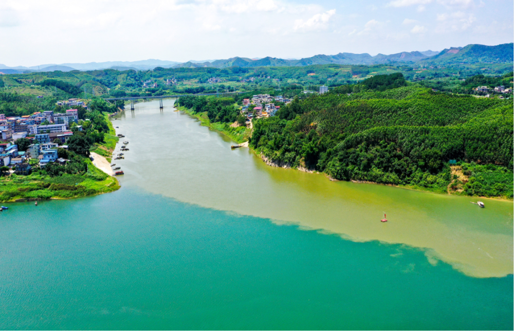 神奇!今天的柳江河竟是这种颜色_腾讯新闻