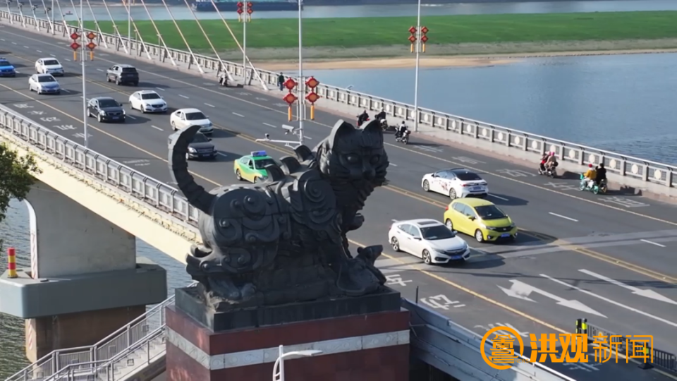 南昌八一大桥"白猫""黑猫"可以拍照打卡了!_腾讯新闻