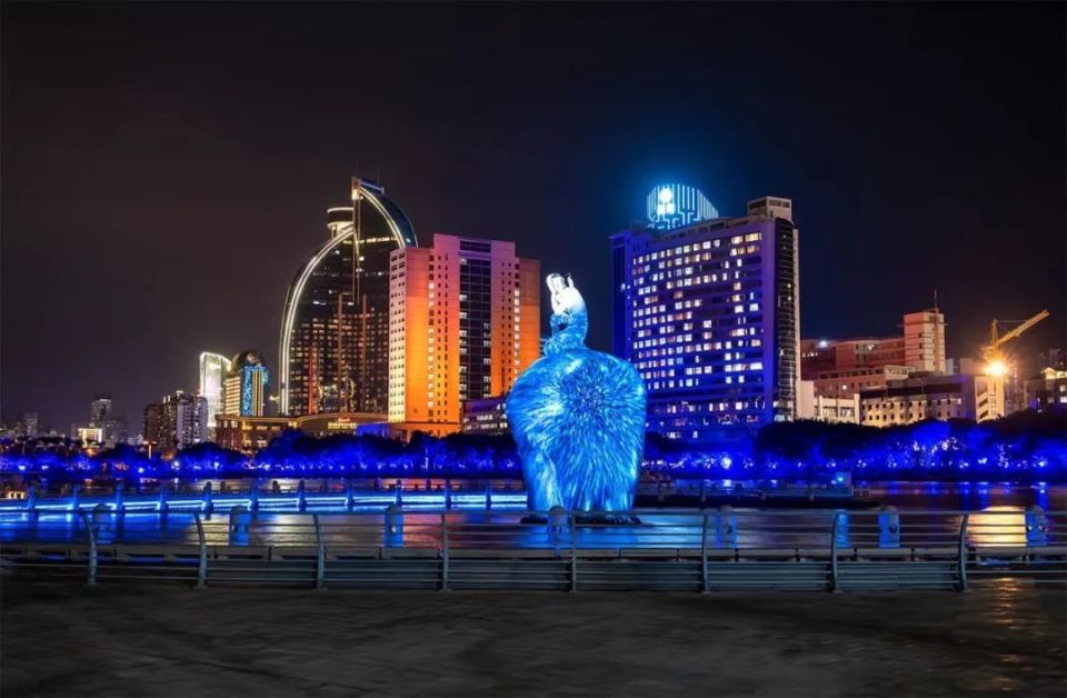 白鹭洲灯光秀,假期这样安排-腾讯新闻