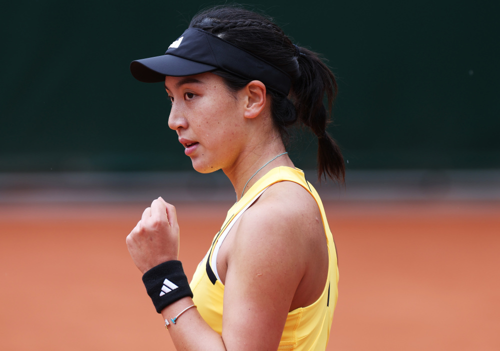 网球——法网:王欣瑜对阵托莫娃