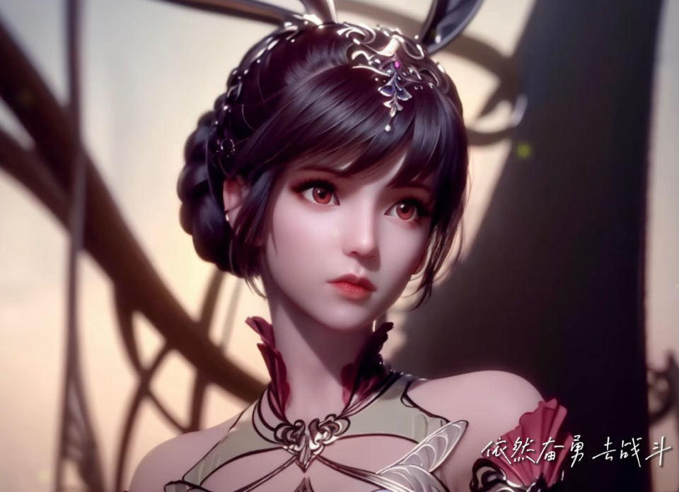 斗罗大陆:小舞ai模型公开,五官无比逼真,s型身材搭配白丝袜更加迷人了