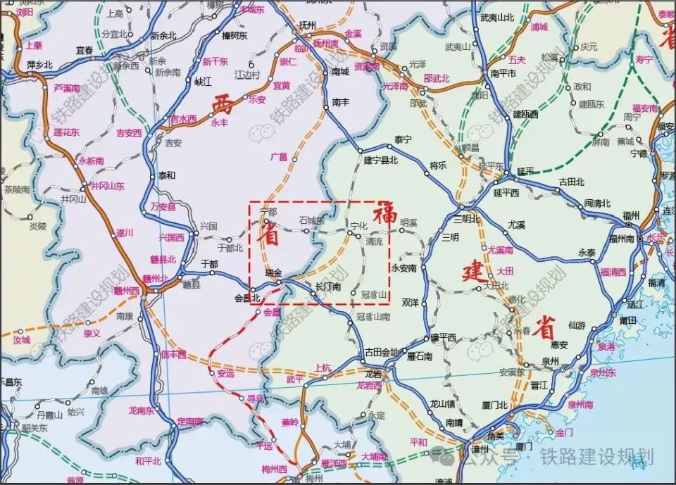 瑞梅铁路段2套方案,你觉得哪条更合适