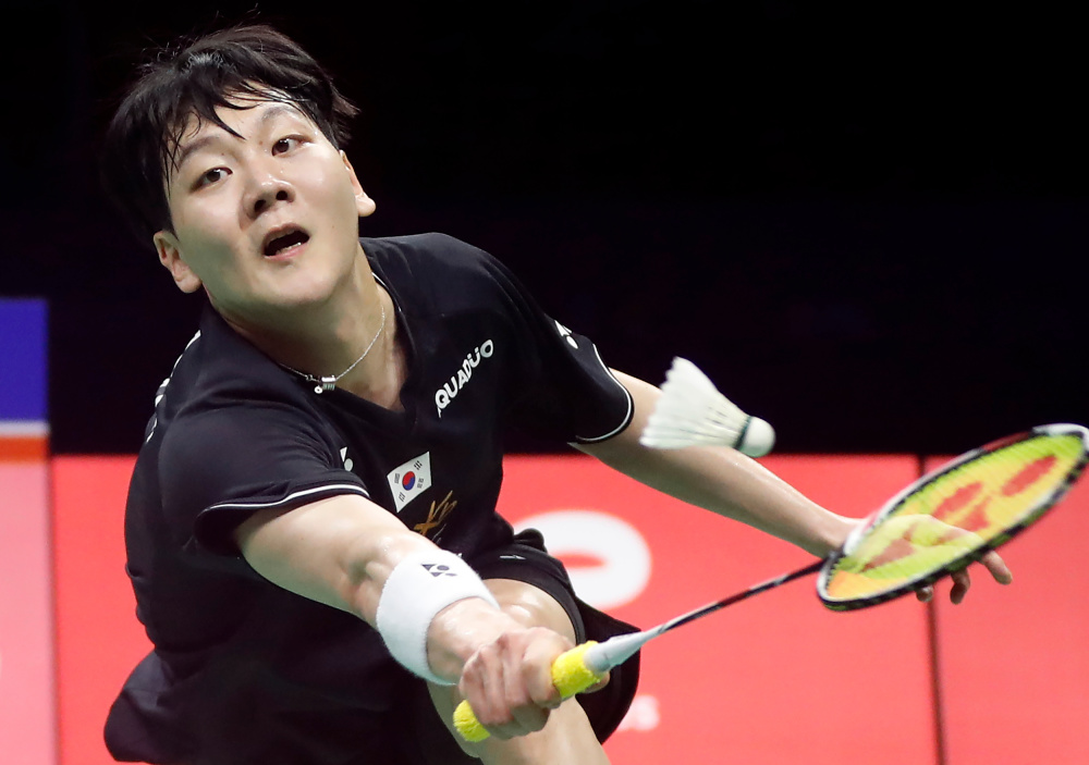 体育羽毛球苏迪曼杯决赛中国队对阵韩国队16