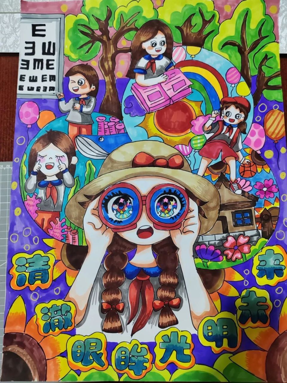爱眼护眼主题绘画比赛活动举办