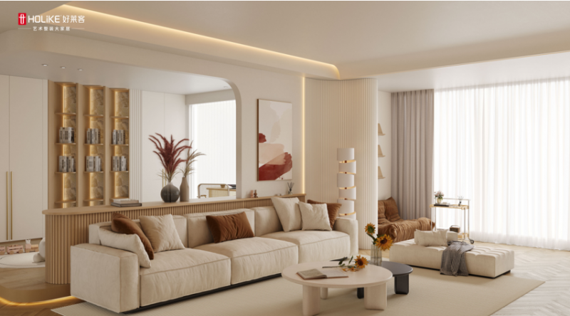 秉承好莱客品质基因,好莱客艺术整装致力于为消费者提供涵盖一体化