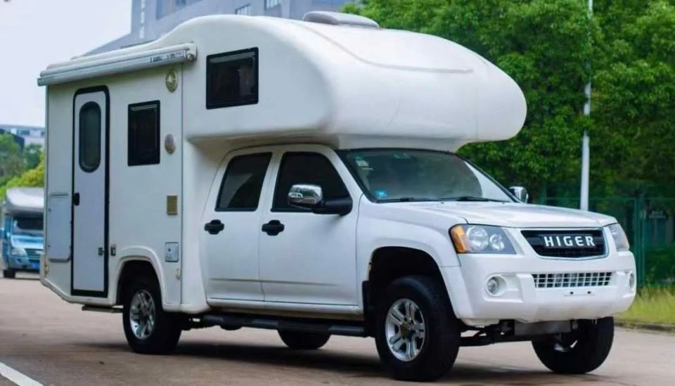 【二手房车】15年9月海格双排座皮卡房车只要6.8万