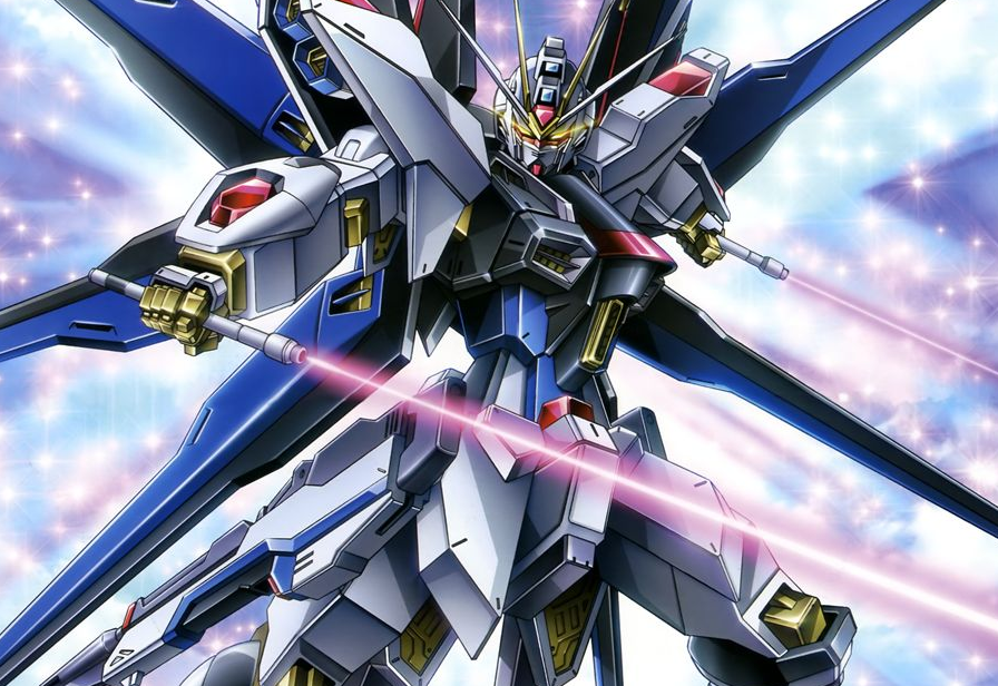 首先作为强袭自由高达标志性的核心武装,自然就是在腹部的mgx-2235