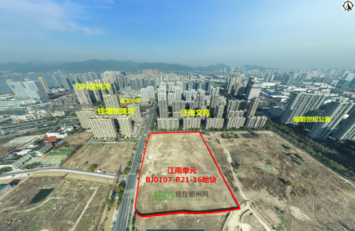 江南单元bj0107-r21-16地块,位于江南文苑南面,到地铁杨家墩站,西浦路