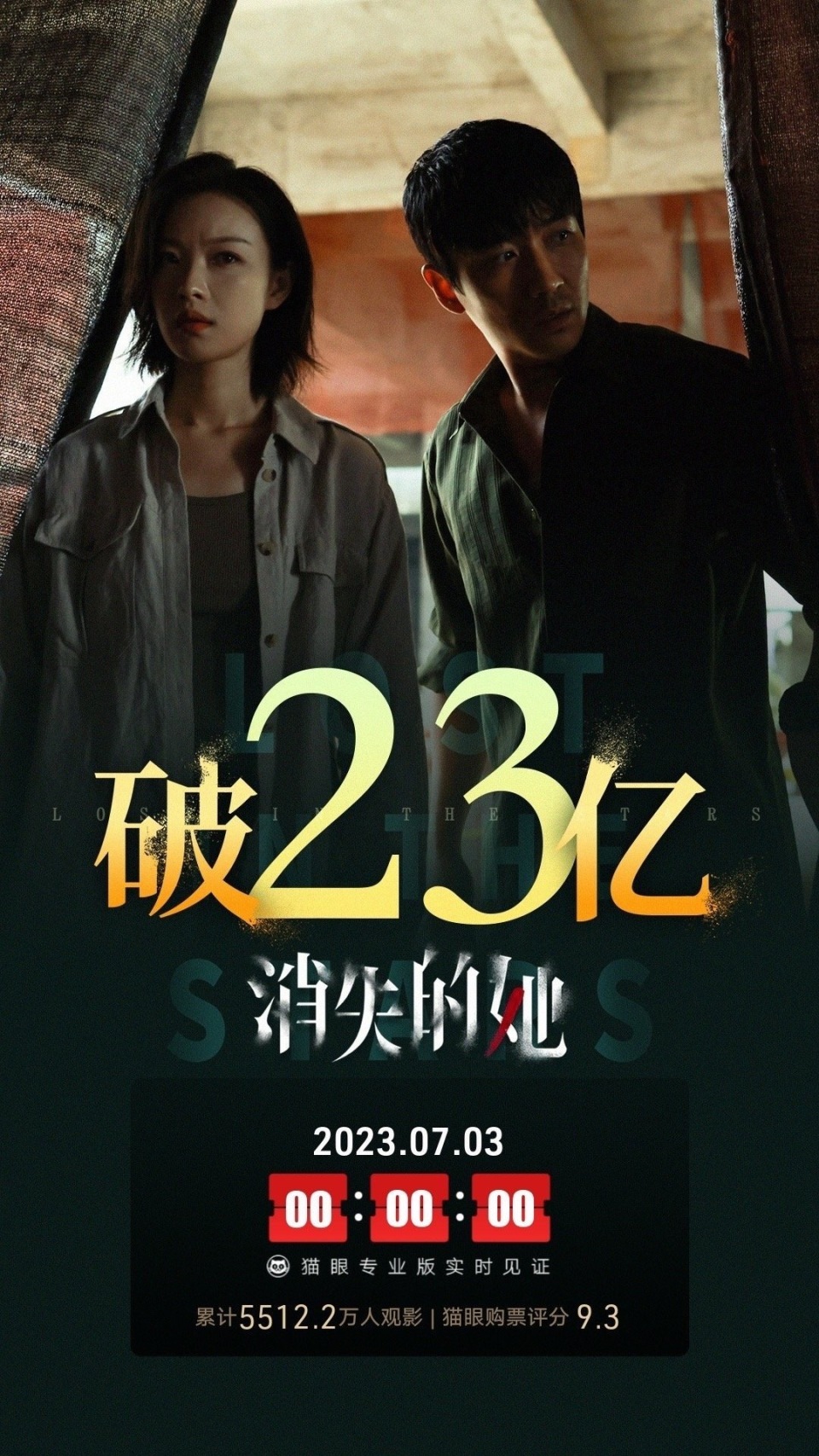 电影消失的她总票房破23亿
