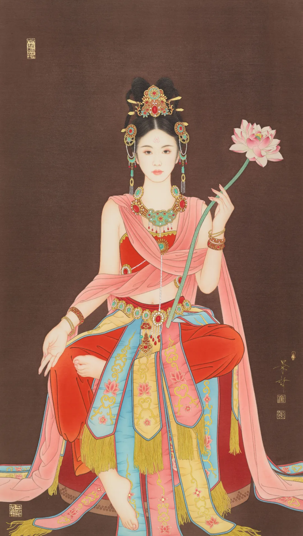 荣宝学苑丨东方红韵 · 崔景哲工笔人物画的赤子情怀