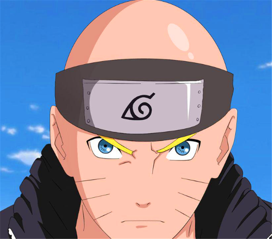 火影忍者:当忍者们变成光头,佐助神似琦玉老师,雏田变成小和尚