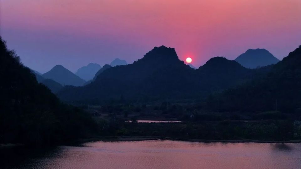 【夜赏】普者黑:晚霞辉映 山水静美_腾讯新闻