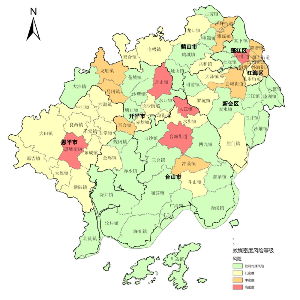 江门最新蚊媒密度地图发布！_腾讯新闻