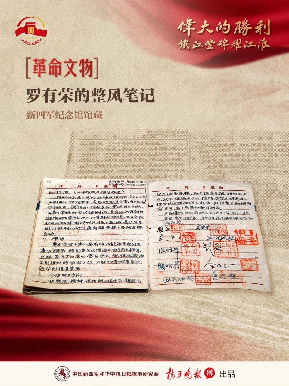 1942 年新四军整风运动在盐阜地区展开，罗有荣笔记见证历程