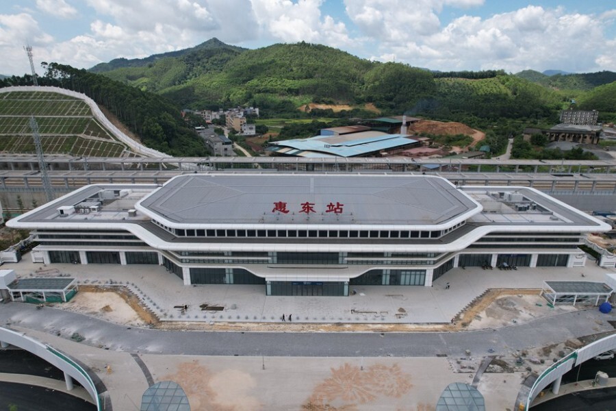 广汕高铁探营惠东站山海之城百强县惠州高铁九连星