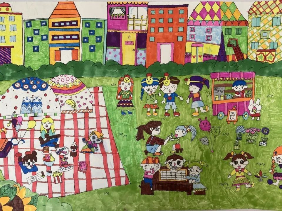儿童友好我心目中的儿童友好城市主题儿童画征集评选优秀作品展示第二