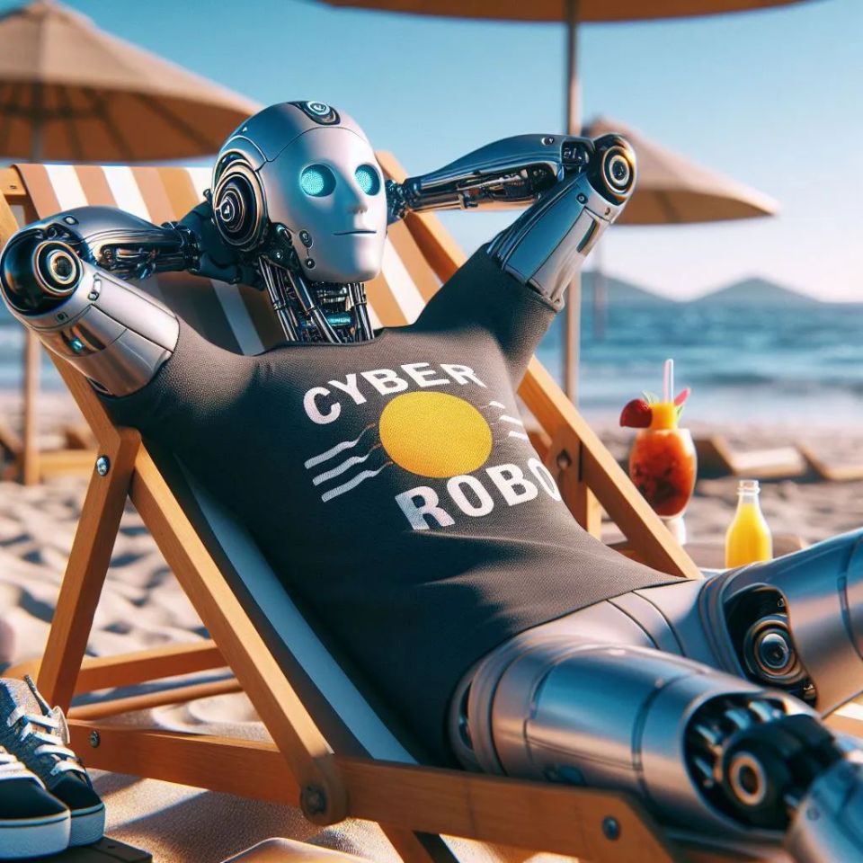慵懒一夏:送你一组人形机器人头像和贴纸 |cyberrobo周边