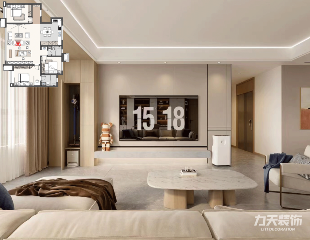 石家庄装修|现代简约,两代人的极致空间,妈见夸-力天装饰分享_腾讯