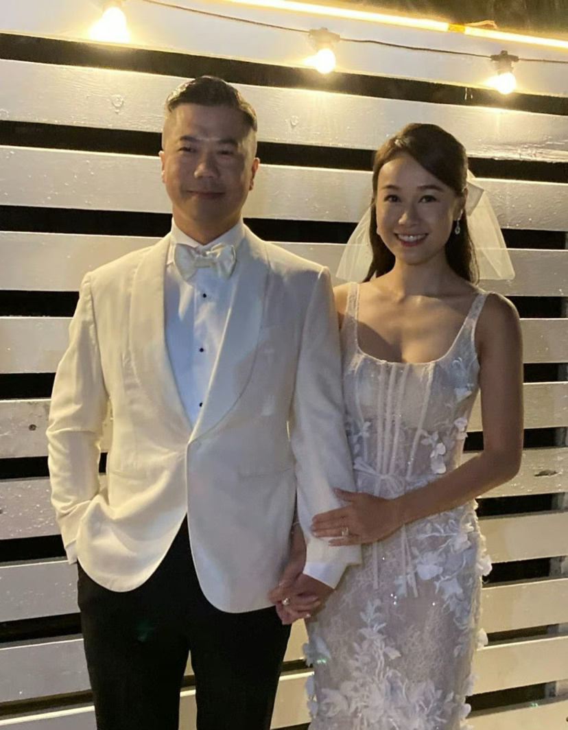 黄心颖的前男友马国明在出席活动时也遭媒体采访,他大方为前任送上