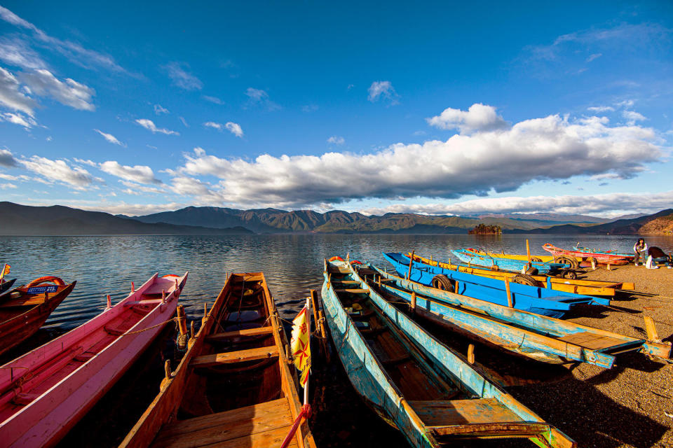 泸沽湖绝美风景图片图片