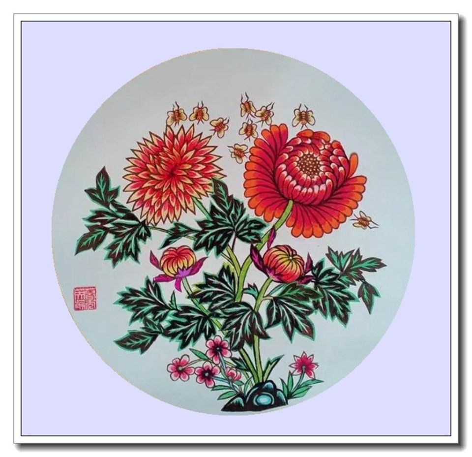 葛秀英彩色剪纸精品欣赏一